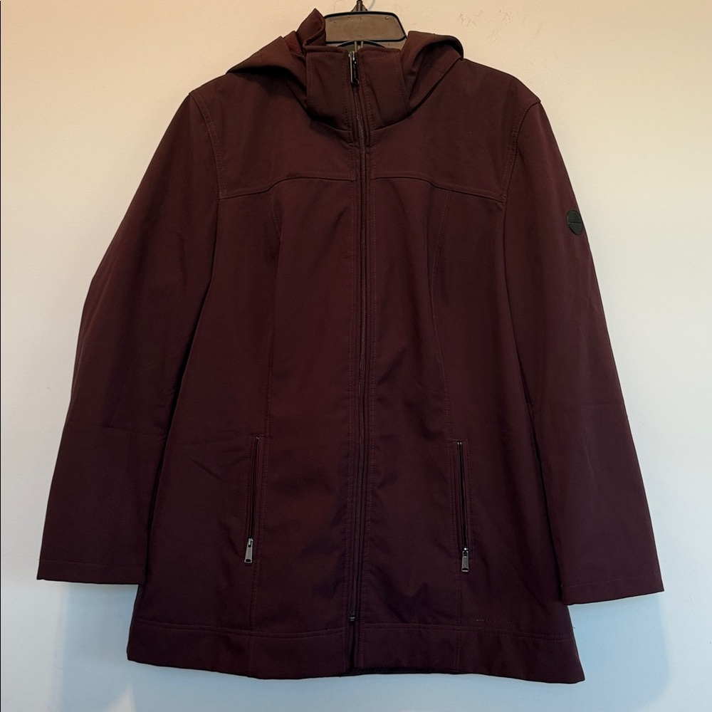 Andrew Marc Plum Hooded Jacket - Picture 2 of 10